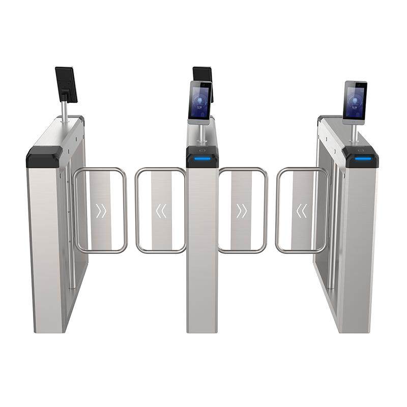 Hikvision Swing Gate Construction Site Gym School Community Pedestrian Passage Gate Machine Face Recognition Access Control System