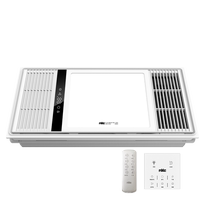 Thunder lighting integrated ceiling No boundary double light Lighting Toilet Wind Warm Bath Bully Warm Air Blower Exhaust Fan