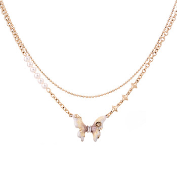 Original design sumiyaki butterfly necklace