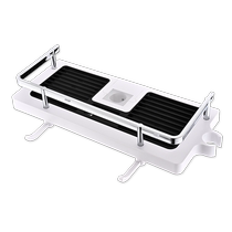 Shelf without punching bathroom shower shelf lifting rod bracket bathroom shower rod shower gel tray 3148