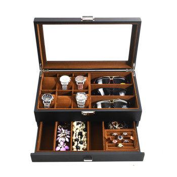 Mengran watch glasses jewelry storage box display storage