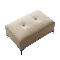 Shemeisha genuine leather light luxury sofa footrest home living room solid wood latex long sofa stool home shoe changing stool