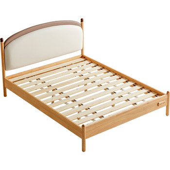 Lin's wood industry log style simple soft pack children's bed