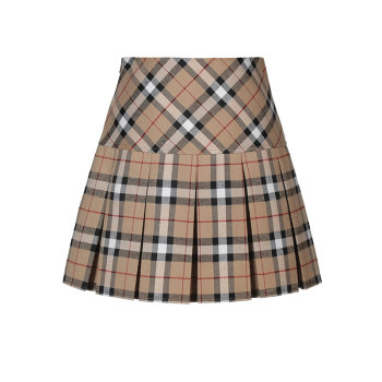 Xiangmeimei ວິທະຍາໄລຮູບແບບ pattern pleated skirt ແມ່ຍິງພາກຮຽນ spring ໃຫມ່ແອວສູງກະໂປງກະໂປງກະໂປງ a-line ຂະຫນາດນ້ອຍ