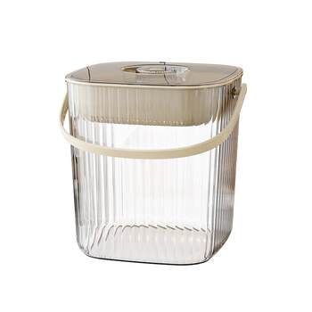 Desktop ຊາ dregs bucket portable ຖັງຊາໂປ່ງໃສ