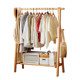 实木衣帽架落地家用挂衣架卧室房间榉木质晾衣服架室内简易立式杆