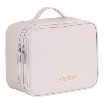 French light luxury double-layer large-sized makeup bag waterproof and moisture-proof