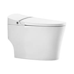 Anhua bathroom low and no water pressure limit semi-light smart toilet home seat integrated toilet foot flush T605