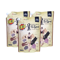 (Self-Employer) South Korea LG Knockout Silk Laundry Detergent neutral low bubbles easy to rinse without fluorescent agents 1300ml * 3