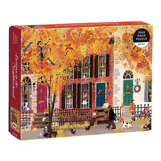 Neighborhood autumn jigsaw puzzle 1000 pieces