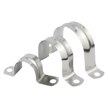 Jinchao 304 stainless steel horse riding clamp pipe clamp water pipe fixing piece U-shaped pipe clamp buckle hoop clamp saddle clamp