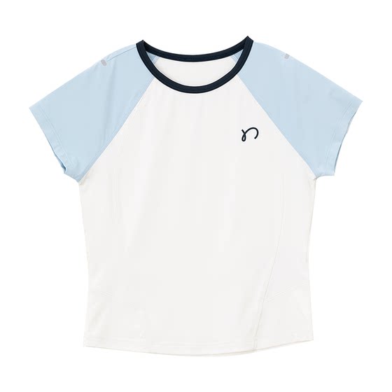 
Naju [ice-sensing quick-drying] Children's T-shirt for girls in summer ultra-thin prism sports elastic short-pressing comfortable short sleeves
