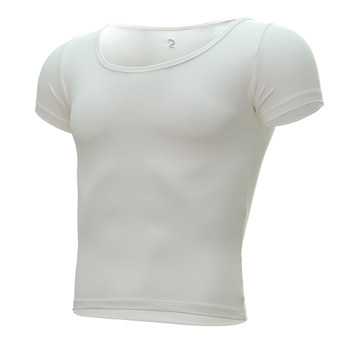 Sansha Boys' Ballet Top, Youth Round Neck Short-Sleeve Dance Practice Shirt, Art Exam Training T-Shirt