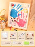 Отпечаток рук, фоторамка, набор материалов, салфетки, «сделай сам», не оставляет следов, 2 шт