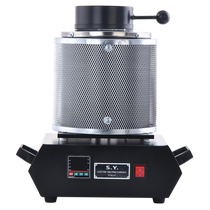 Small gold melting furnace high temperature melting furnace gold silver copper and aluminum medium frequency melting furnace metal crucible laboratory electric melting furnace