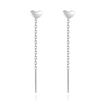 999 Foot Silver Earline Female minimalist Temperament Fluid Sueared Earbuds Ear accessories Pure Silver Ear Nail Pin Design Earrings