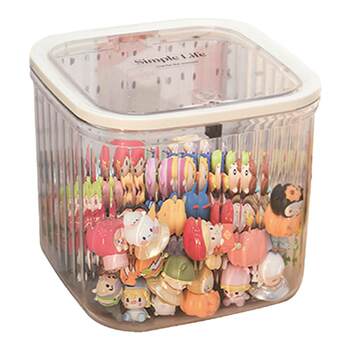 Cute little cute storage box transparent points card can