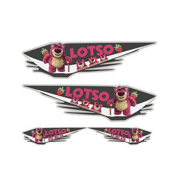 Cartoon car body scratch covering decorative sticker