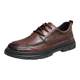 Color-grabbed leather surface 90 curved soft-soled leather shoes