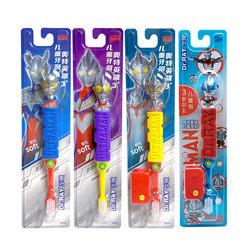 ແປງຖູແຂ້ວເດັກນ້ອຍ Ultraman Leichi soft-bristle boy boy baby cartoon toothbrush 3-6-12 ປີຂຶ້ນໄປ ແປງຖູແຂ້ວ