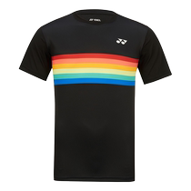 2024 new yonex Yonex yy badminton uniform 115063 spring and summer men and women short-sleeved quick-drying t-shirt rainbow
