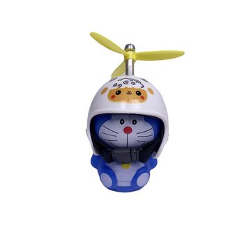 Motorcycle helmet decoration doraemon with bamboo dragonfly