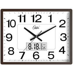 Kangbas Living Room Wall Clock Bedroom Office Silent Home Wall Clock Calendar Perpetual Calendar Wall-Mounted New Quartz Clock