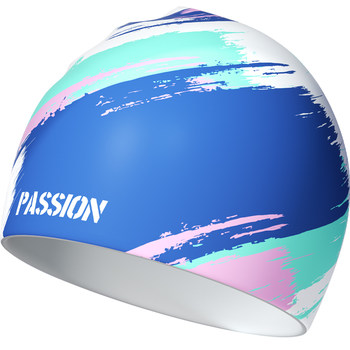 Fashionable waterproof silicone swimming cap for men and women without tying the head