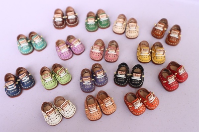 taobao agent OB11 baby shoes 12 points BJD PD9 plain can be worn shoe handmade cowhide shoes DDF GSC doll ymy boots