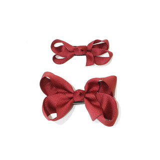 Huang Xiaoniu baby simple textured bow hair clip