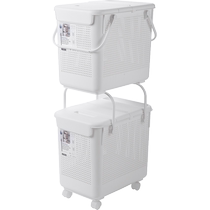 (Self-operated) like-it dirty laundry basket household storage basket with handle stackable laundry basket with lid storage box