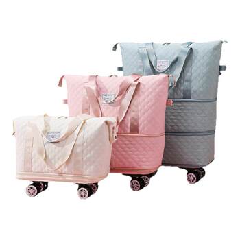 Large capacity portable travel bag with universal wheels