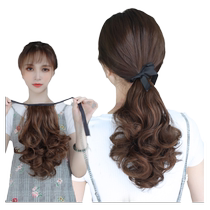 Short ponytail pear roll wig tail wig tail tied wig braid braid tail binding high horsetail short