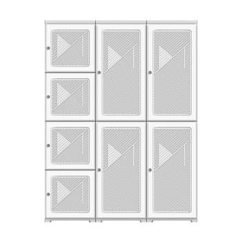 Integrated foldable wardrobe without installation