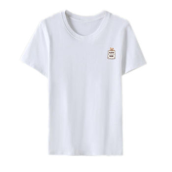 Counter brand casual design ສິ້ນຝ້າຍບໍລິສຸດ ແຂນສັ້ນ