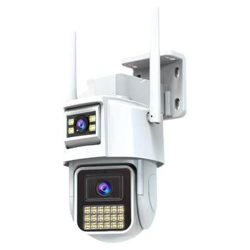 Qiaoan three-screen surveillance + 4g model with no recharge + high definition