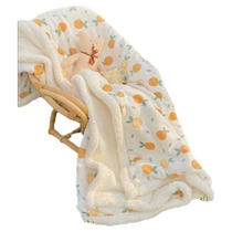 Thickened winter coral fleece blanket small blanket office lunch nap blanket air conditioning blanket bedding bed sofa blanket