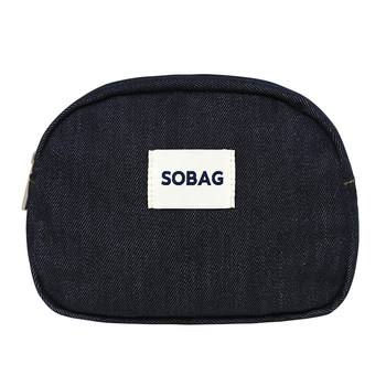 Sobag denim large capacity storage bag cosmetic bag