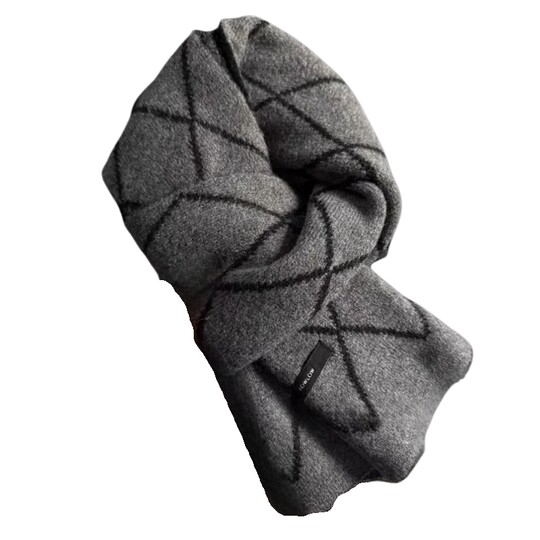 Gray high-end scarf 2025 new style