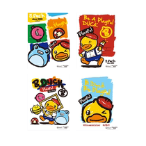 B DUCK Little Yellow Duck Cartoon Oil Painting Childrens Watercolor Painting DIY Fill-in Color Decorative Paint Paint Toy Set