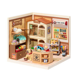 Rolife Super World Pet Shop Building Blocks Are the Toys Boys Like and Are the Children's Birthday Gifts