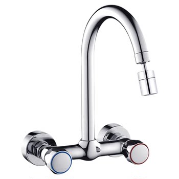 Jiumu wangbao installs kitchen wall-mounted faucets