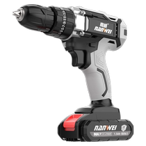 Nanwei electric hand drill household hand drill rechargeable tool lithium battery brushless multi-function impact pistol drill electric screwdriver