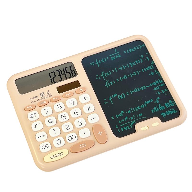 Multi-functional writing board calculator erasable and writable student math problem-solving tool for primary school students, junior high school girls