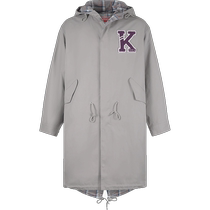 (Self-operated) Kenzo Mens loose mid-length hooded coat 5OU303 1NA