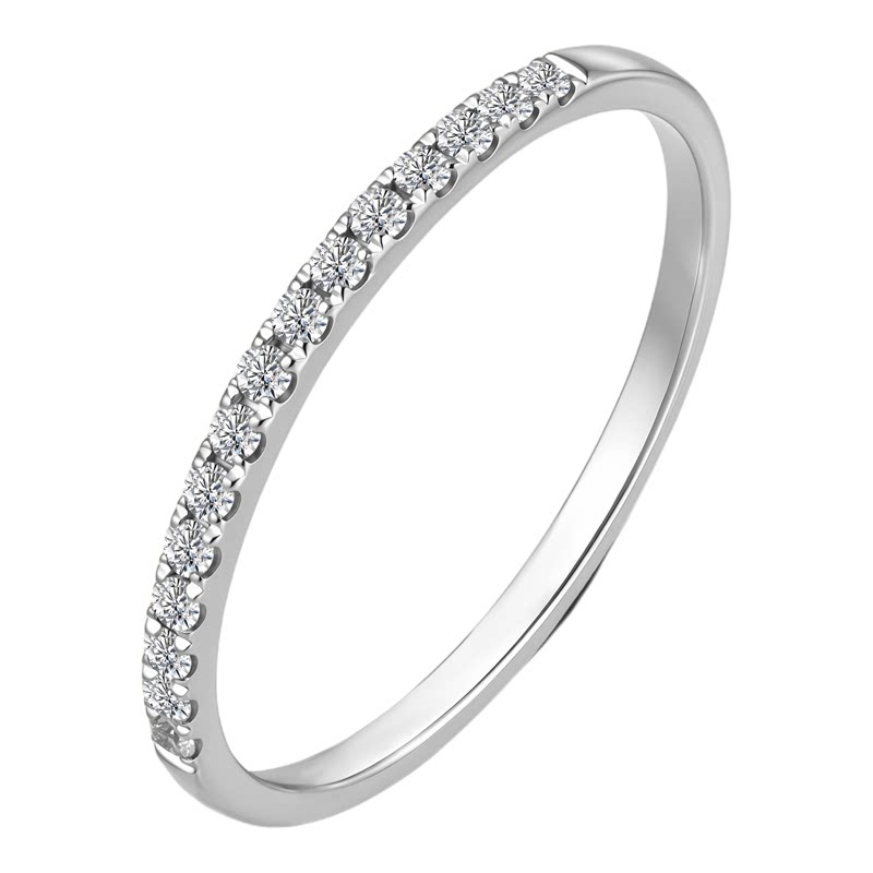 Tiffany Diamond Platinum PT950 Cultured Diamond Row Ring