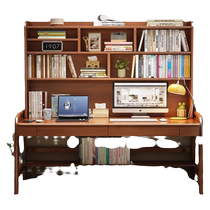 Depinman solid wood childrens study table home table modern minimalist bedroom long table writing table double desk