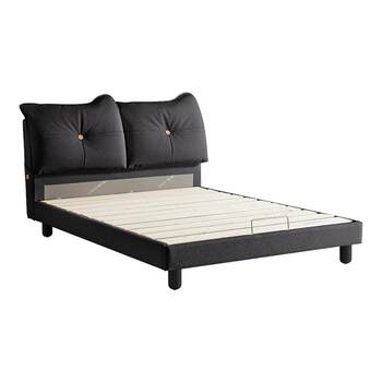 Lin's home leather children's bed girls princess bed