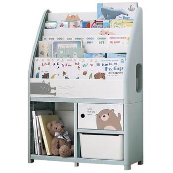 Yeya children's bookshelf picture book storage rack with wheels
