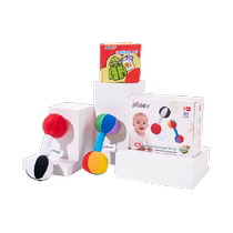 jollybaby newborn handbell cloth book set baby bell training dumbbell baby toys 0-1 years old
